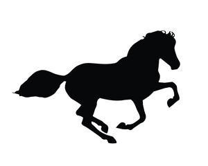 Horse Silhouette. Horse Vector Illustration.