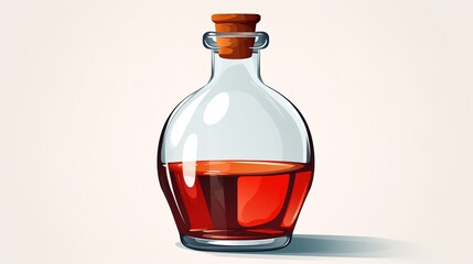 illustration of bottle of wine