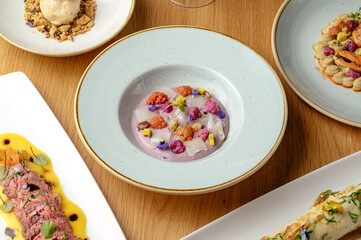 food from the restaurant for the menu