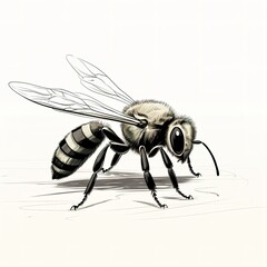 illustration of a bee 
