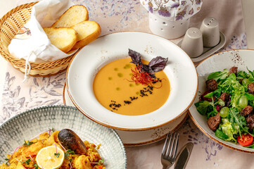 food from the restaurant for the menu