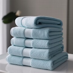 Cozy Towel Set for a Relaxing Bath, generative AI