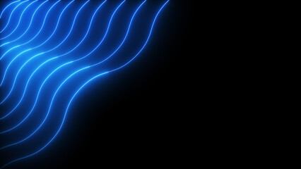 Abstract light neon blue laser beams technology background