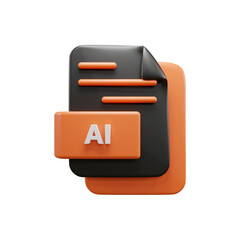 AI file 3d icon or AI file 3d icon illustration