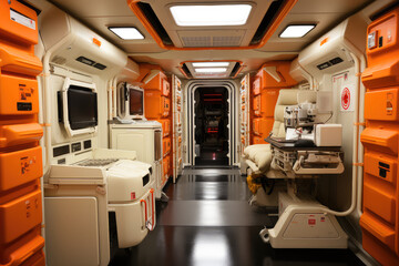 Inside the Advanced Medical Center of an Alien Spacecraft Station - Generative AI