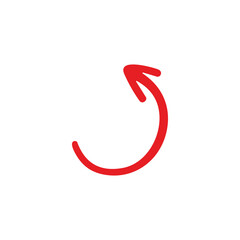 red arrow icon vector	
