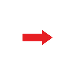 red arrow icon vector 