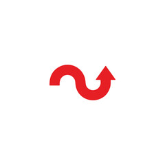 red arrow icon vector	
