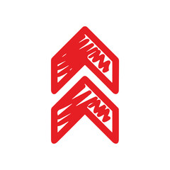 red arrow icon vector	
