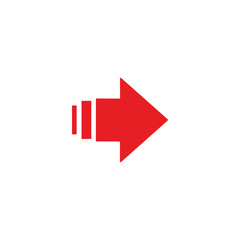 red arrow icon vector 