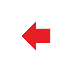 red arrow icon vector 