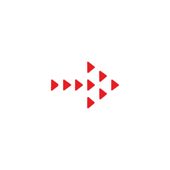 red arrow icon vector	
