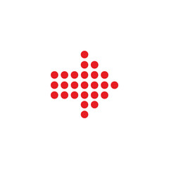 red arrow icon vector 