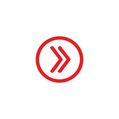 red arrow icon vector	
