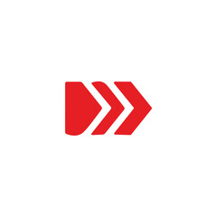 red arrow icon vector 