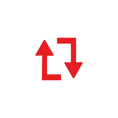 red arrow icon vector	
