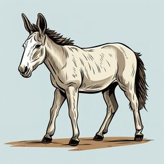 illustration of mule