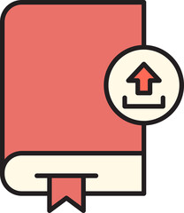 Book and Upload Icon
