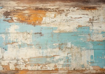 old white and blue painted wood wall