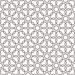 Seamless geometric Arabic pattern with a modern style