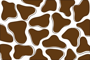 vector brown cowhide pattern backgraund design
