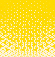 Halftone triangles pattern. Abstract geometric gradient background.