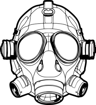 recommend clip art: outline illustration of snorkel for coloring page