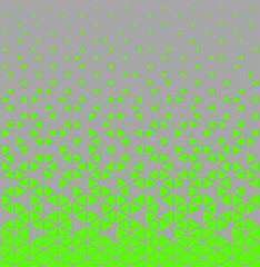 Halftone triangles pattern. Abstract geometric gradient background.
