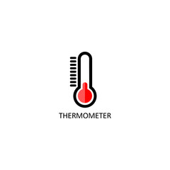 Thermometer icon isolated on transparent background
