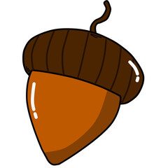 oak barrel and acorn
