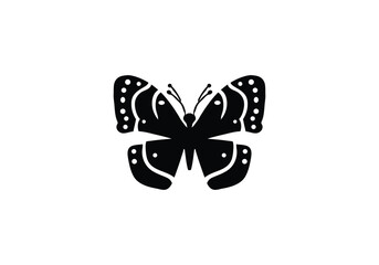 minimal style Admiral Butterfly icon illustration design