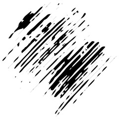 Grunge Hand Drawn Paint Stroke. Brush Scribble Vector Illustration. Vector Grunge Paint Brush. Vector Logo Design Template. Black Grunge Shapes.