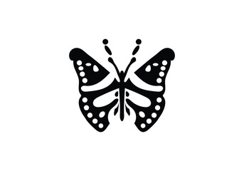 minimal style Admiral Butterfly icon illustration design