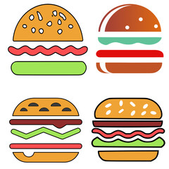 burger logo design, custom burger logo, burger restaurant branding, burger icons, fast food logo, gourmet burger logo