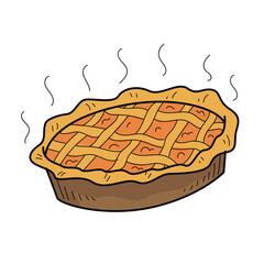 Apple Pie Stickers Illustration 