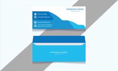 New creative and modern envelope design template mockup