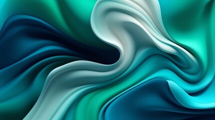 Obraz premium wallpaper abstrack organic liquid ilustration green dark and ligh green