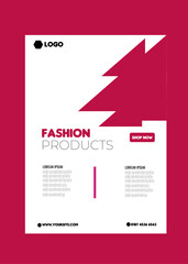 Fashion flyer template