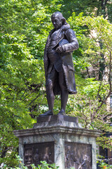 Benjamin Franklin statue, Old City Hall, Boston, Massachusetts, USA