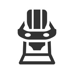 Fototapeta premium Baby feeding chair Icon
