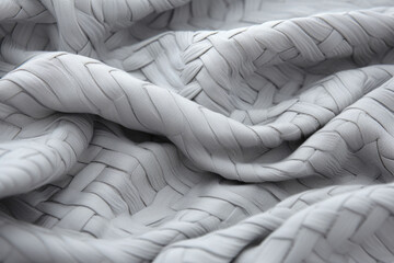 Soft gray textile. Winter background. Generative AI