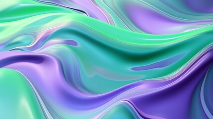 Fototapeta premium wallpaper abstrack organic liquid ilustration green and purple