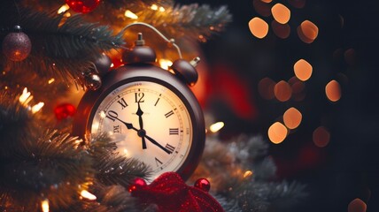 Early Closure for Christmas Eve adorned with Festive Lights