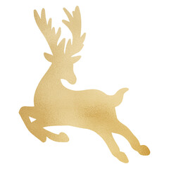 Gold Elegant Reindeer