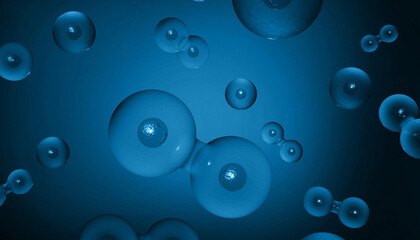 Human cell background. 3d illustration..