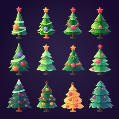 Collection of Christmas trees