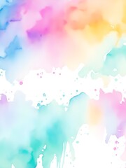 Vertical abstract colorful watercolor background.