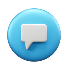 Fototapeta premium Quote box 3d illustration icon or text box 3d icon illustration or 3d message box icon or speech bubble 3d icon box