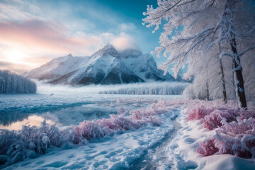 background of natural conditions during winter