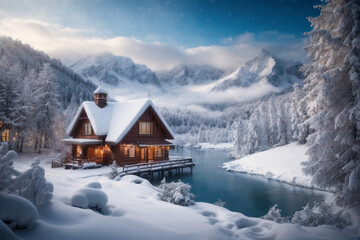 background of natural conditions during winter